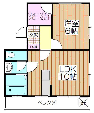 サンアールタニツカA棟(1LDK/3階)の間取り写真