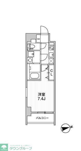 TRADIS南池袋(1K/9階)の間取り写真