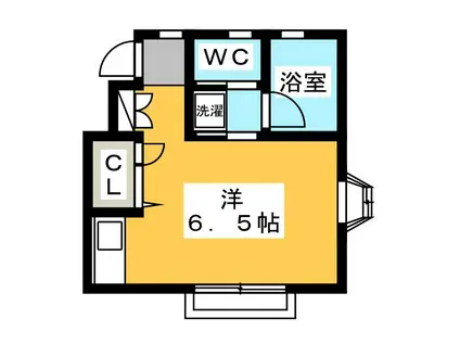 片山様2F(ワンルーム/2階)の間取り写真