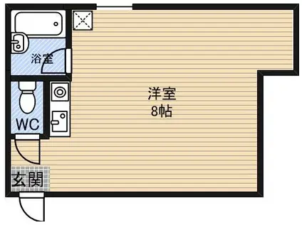 レジデンス堀江(ワンルーム/3階)の間取り写真
