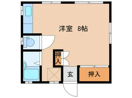 CASA吉村(ワンルーム/2階)の間取り写真