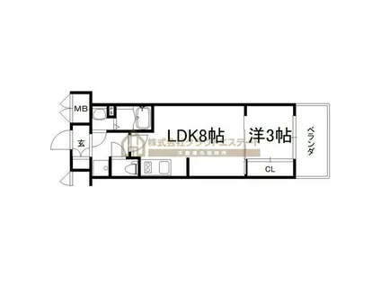 プレサンス神戸須佐野ハーバル(1LDK/6階)の間取り写真
