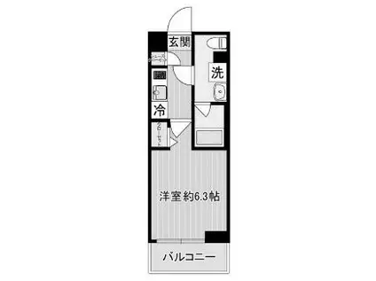 SHOKEN RESIDENCE 川崎(1K/2階)の間取り写真