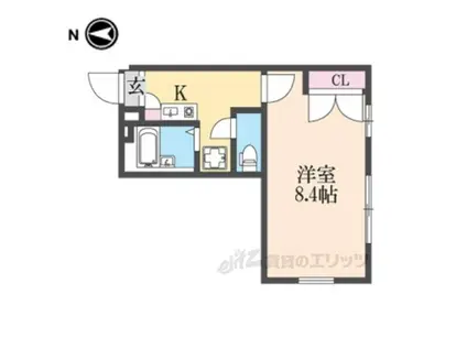 レオパレス大陽壱番館(1K/1階)の間取り写真