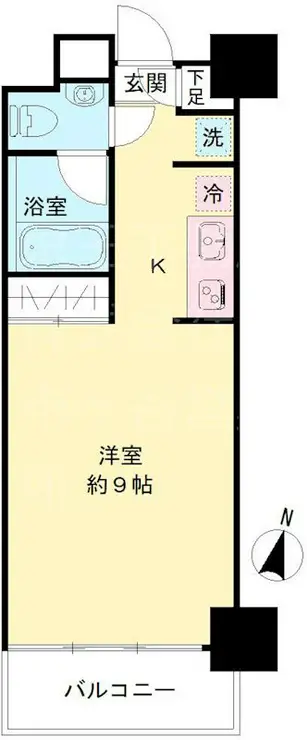 グレンパーク秋葉原イースト 6階階 間取り