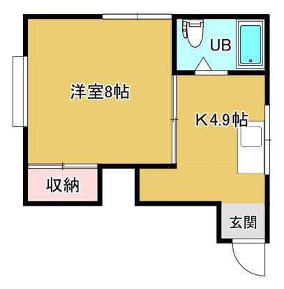 コーポ・アルファ(1K/1階)の間取り写真