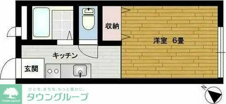 コーポ山吹 2階階 間取り