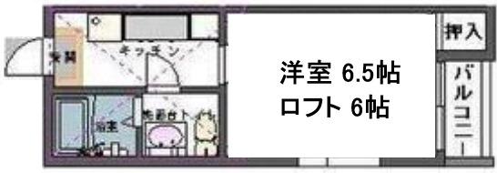 MTコーポII(1K/2階)の間取り写真