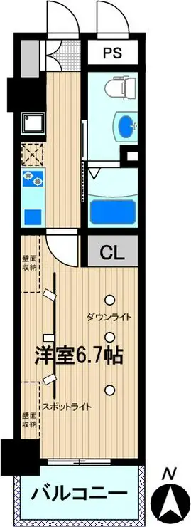 オーベル川崎 6階階 間取り
