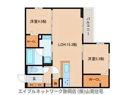 D CREST 北安東4丁目(2LDK/2階)の間取り写真