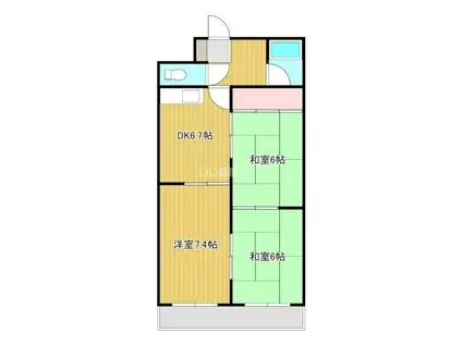 アソルティ伝馬町(3DK/6階)の間取り写真