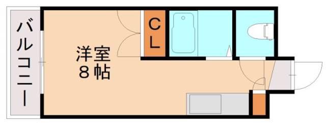 エステート有井(1K/2階)の間取り写真