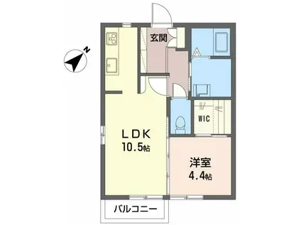 下田ハイツ(2DK/2階)の間取り写真