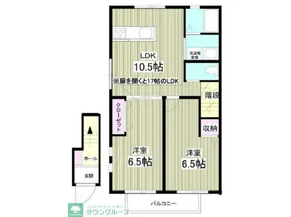 テラスリストーロ(2LDK/2階)の間取り写真