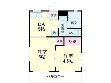 K・プラッツ(2DK/3階)の間取り写真