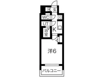 プレサンスNAGOYAシティオ(1K/10階)の間取り写真