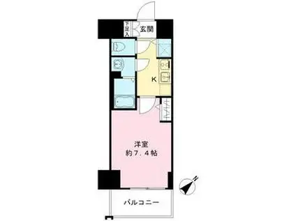 エスリード新栄グランラグジェ(1K/4階)の間取り写真