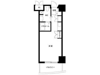 県庁前シティピアエクセル30(ワンルーム/12階)の間取り写真