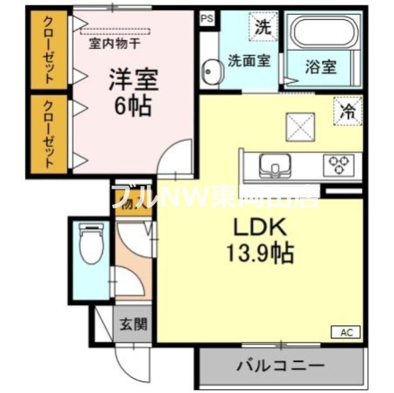 プレミール(1LDK/1階)の間取り写真