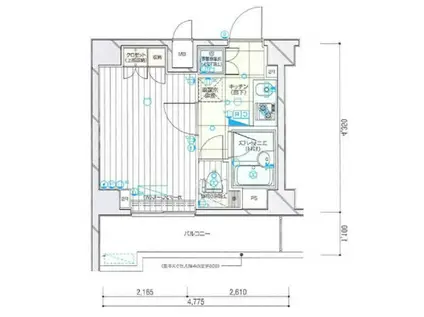 ルーブル蒲田南伍番館(1K/2階)の間取り写真