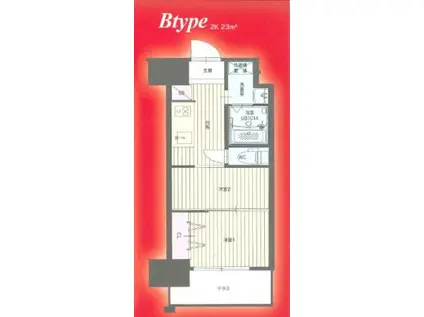 122ETERNITY NISSEKI STREET(2K/5階)の間取り写真