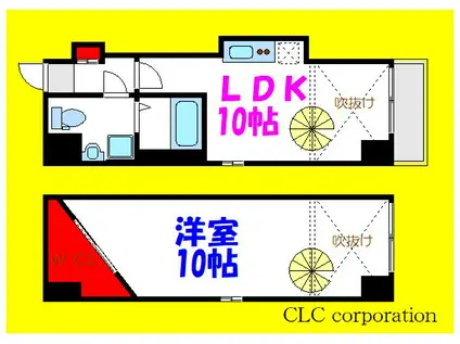 オルハレ(1LDK/4階)の間取り写真