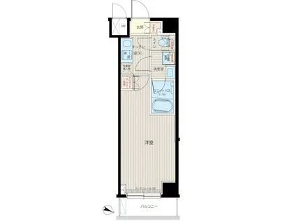 ルーブル中板橋六番館(1K/2階)の間取り写真