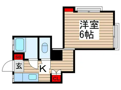 コーポ双葉(1K/2階)の間取り写真