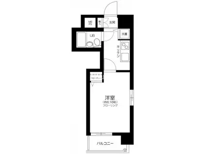 日神パレステージ三田(1K/6階)の間取り写真