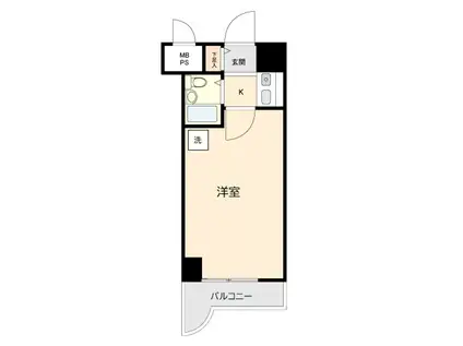 ライオンズマンション相模原第7(1K/12階)の間取り写真