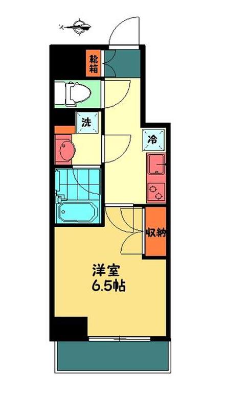 マルラニ南青山(1K/8階)の間取り写真