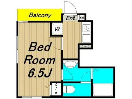 リブリグランカリテ2(1K/1階)の間取り写真