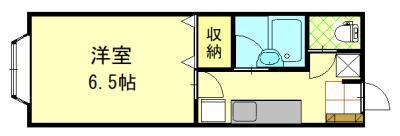 アンフルーヴ(1K/2階)の間取り写真