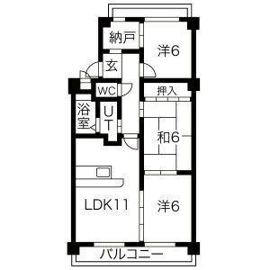 ファミール小幡(3SLDK/3階)の間取り写真