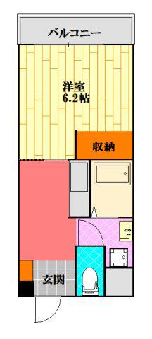 さくらマンション(1K/1階)の間取り写真