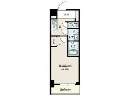 S-RESIDENCE瑞江(2LDK/3階)の間取り写真