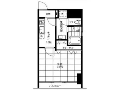 URBANSELECT川口並木(1K/5階)の間取り写真