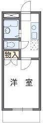 レオパレスアヴィオンII(1K/2階)の間取り写真