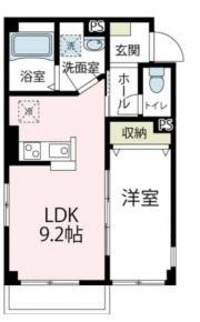 アヴァンセ エスペランサ(1LDK/1階)の間取り写真