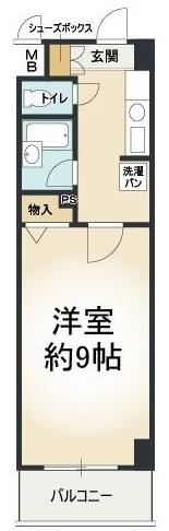エトワール25(1K/4階)の間取り写真