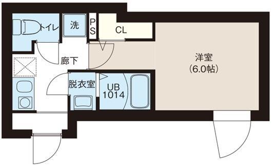 レピュア町屋レジデンスII(1K/4階)の間取り写真
