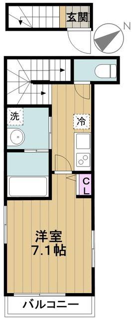 4ARCUS(1K/3階)の間取り写真