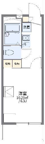 レオパレスPCOTT(1K/2階)の間取り写真