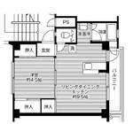 ビレッジハウス十王堂(1LDK/4階)の間取り写真
