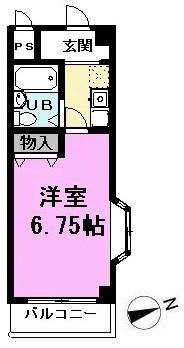 アネックス越谷7期(1K/3階)の間取り写真