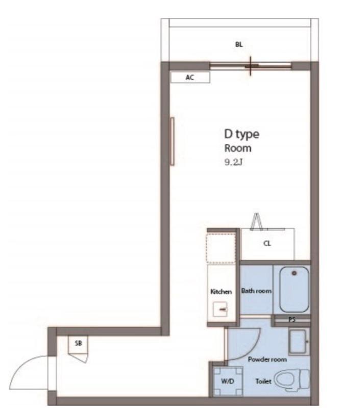 M-1 TOKYO 池上(ワンルーム/3階)の間取り写真