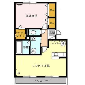 Rルミエール(1LDK/3階)の間取り写真
