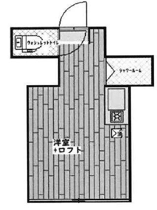 アーバンプレイス東中野IIIA(ワンルーム/2階)の間取り写真