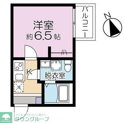 アイクル西川口(1K/2階)の間取り写真