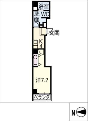 SOPHISSAKURAYAMA(1K/5階)の間取り写真